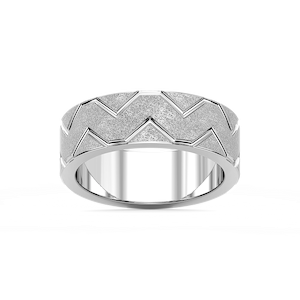 Storm 7.00mm Geometric Grooves Plain Metal Band