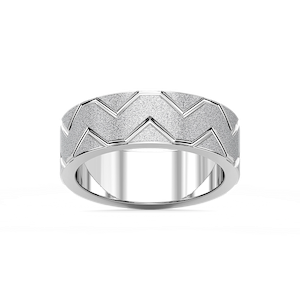 Storm 7.00mm Geometric Grooves Plain Metal Band