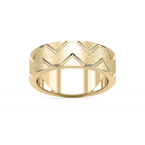 Storm 7.00mm Geometric Grooves Plain Metal Band