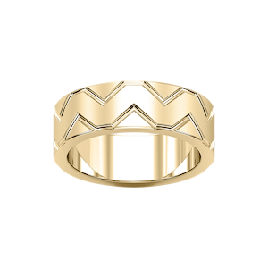 Storm 7.00mm Geometric Grooves Plain Metal Band