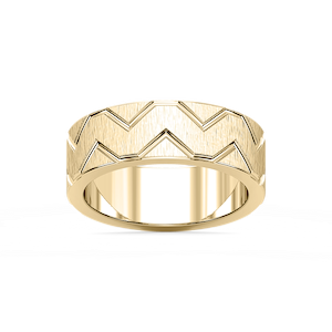 Storm 7.00mm Geometric Grooves Plain Metal Band