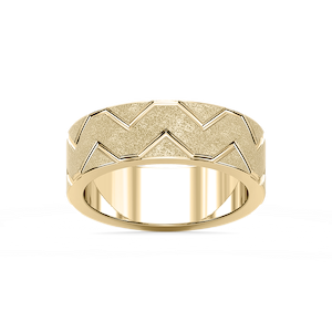 Storm 7.00mm Geometric Grooves Plain Metal Band