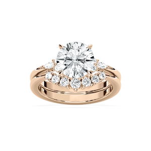 Talia 2 ⅞ ctw Round Lab Grown Diamond Accented Wedding Set