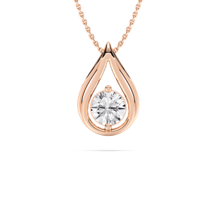 Teardrop Diamond Pendant Necklace