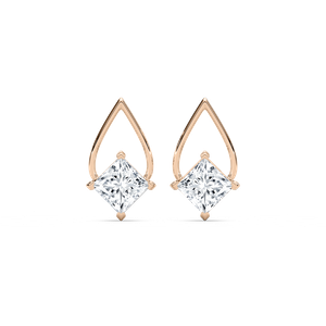 Teardrop Frame Princess Earrings