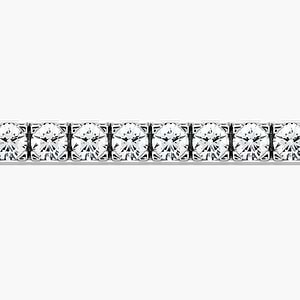3.0ctw Lab Grown Diamond Tennis Bracelet - 14K White Gold (RTS)