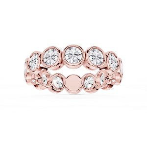 Tess Round Lab Grown Diamond Bezel Eternity Band