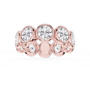 Tess Round Lab Grown Diamond Bezel Eternity Band