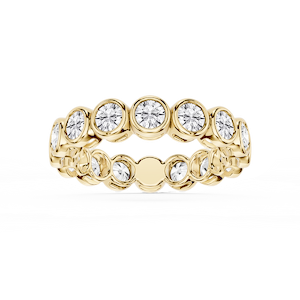 Tess Round Lab Grown Diamond Bezel Eternity Band