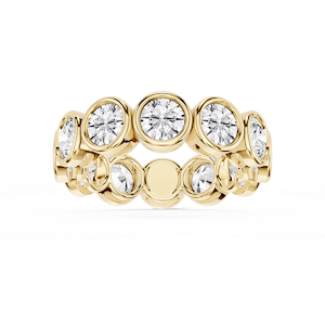 Tess Round Lab Grown Diamond Bezel Eternity Band