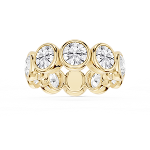 Tess Round Lab Grown Diamond Bezel Eternity Band
