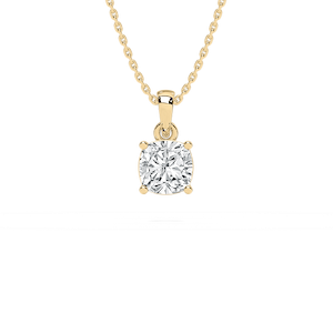 Timeless Cushion Solitaire Pendant