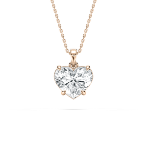 Timeless Heart Solitaire Pendant