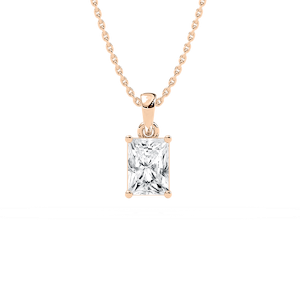 Timeless Radiant Solitaire Pendant