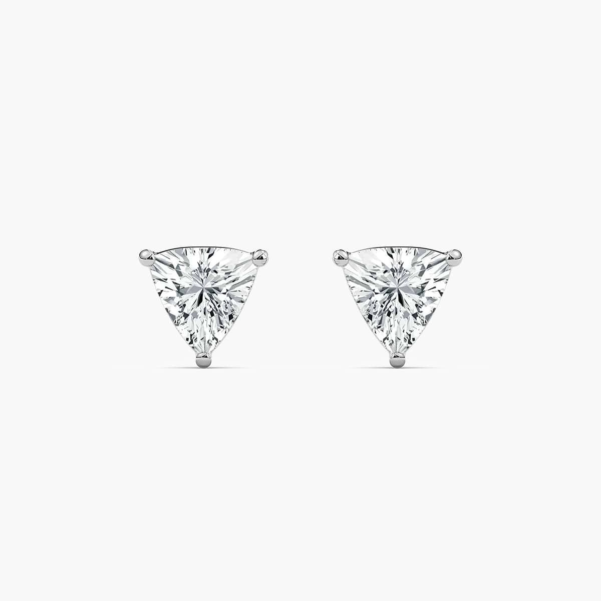 2/5 ctw Trillion Lab Grown Diamond Stud Earrings
