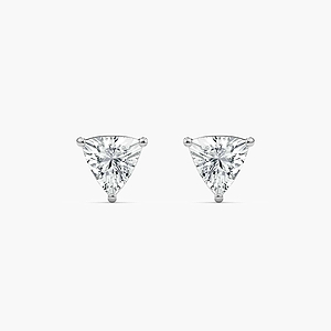 2/5 ctw Trillion Lab Grown Diamond Stud Earrings