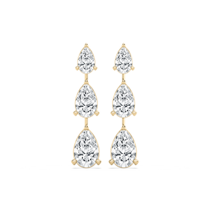 6 ctw Pear Lab Grown Diamond Drop Earrings