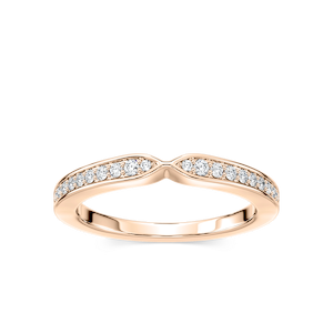 Valery 1/6 ctw Round Lab Grown Diamond Channel Set Curved Band