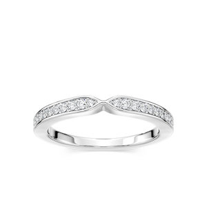 Valery 1/6 ctw Round Lab Grown Diamond Channel Set Curved Band