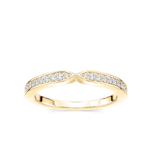 Valery 1/6 ctw Round Lab Grown Diamond Channel Set Curved Band