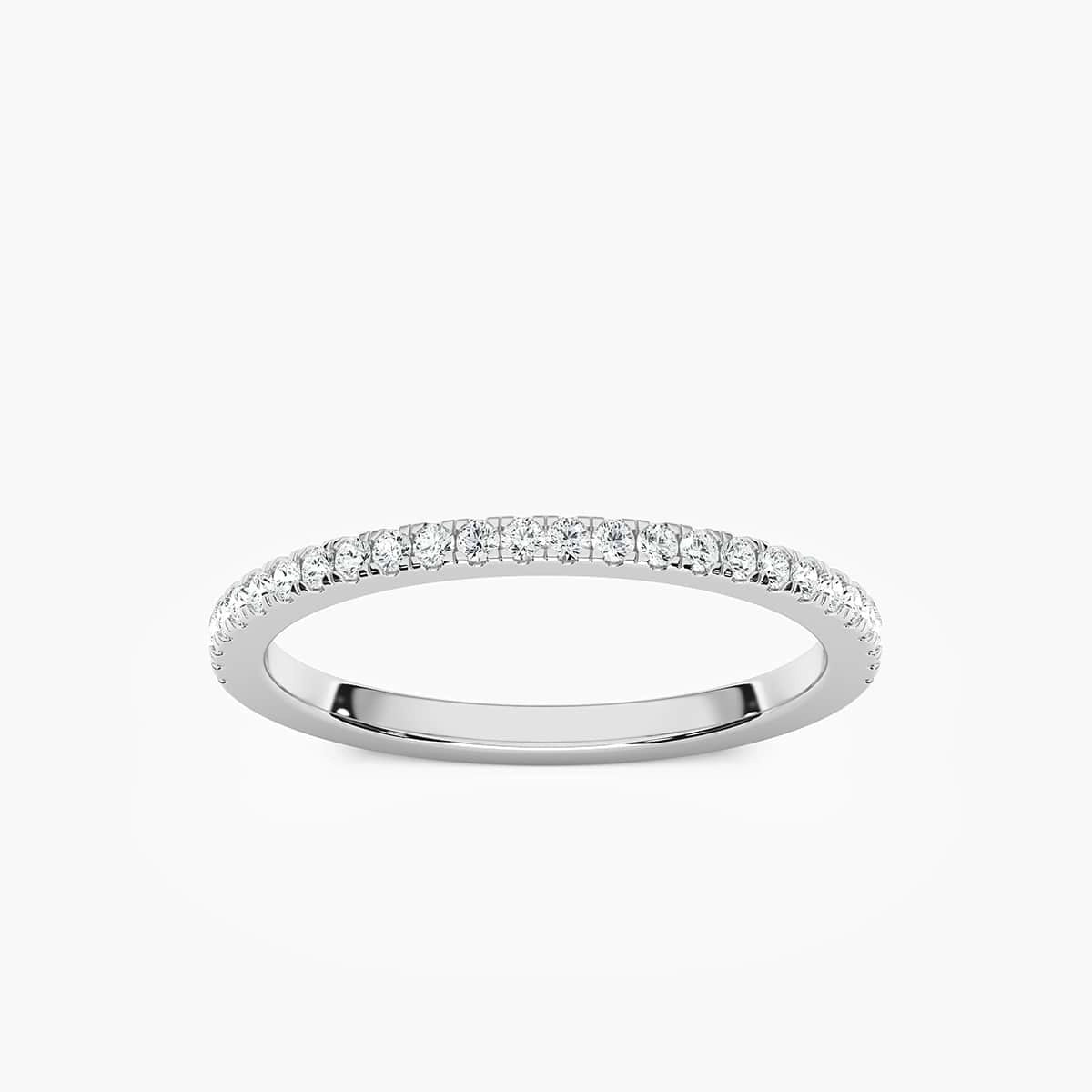 Liv 1/5 ctw Round Lab Grown Diamond Pave Wedding Band