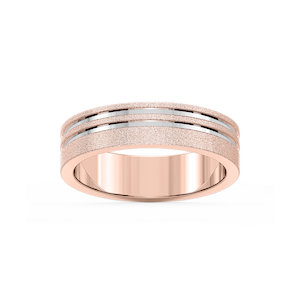 Vale 6.00mm Double Grooves Plain Metal Band