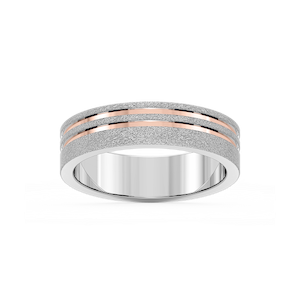 Vale 6.00mm Double Grooves Plain Metal Band