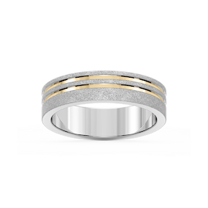 Vale 6.00mm Double Grooves Plain Metal Band