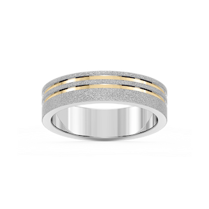 Vale 6.00mm Double Grooves Plain Metal Band