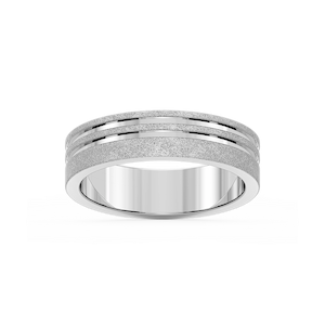 Vale 6.00mm Double Grooves Plain Metal Band