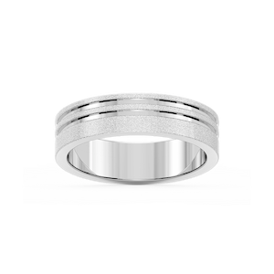 Vale 6.00mm Double Grooves Plain Metal Band