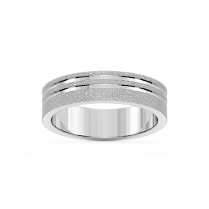 Vale 6.00mm Double Grooves Plain Metal Band