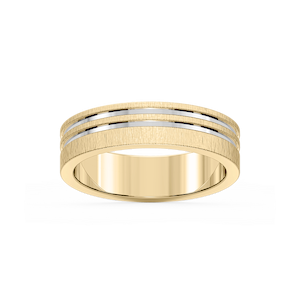 Vale 6.00mm Double Grooves Plain Metal Band