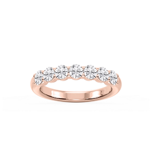 Valerie Round Lab Grown Diamond 7-Stone V-Prong Anniversary Band