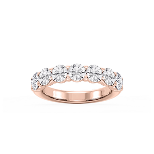 Valerie Round Lab Grown Diamond 7-Stone V-Prong Anniversary Band