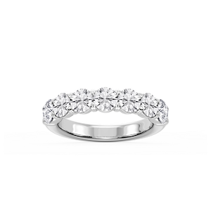 Valerie Round Lab Grown Diamond 7-Stone V-Prong Anniversary Band