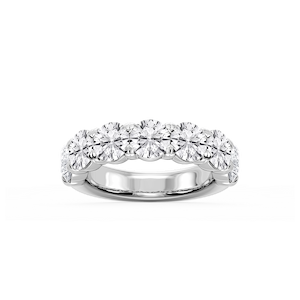 Valerie Round Lab Grown Diamond 7-Stone V-Prong Anniversary Band