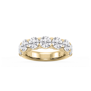 Valerie Round Lab Grown Diamond 7-Stone V-Prong Anniversary Band