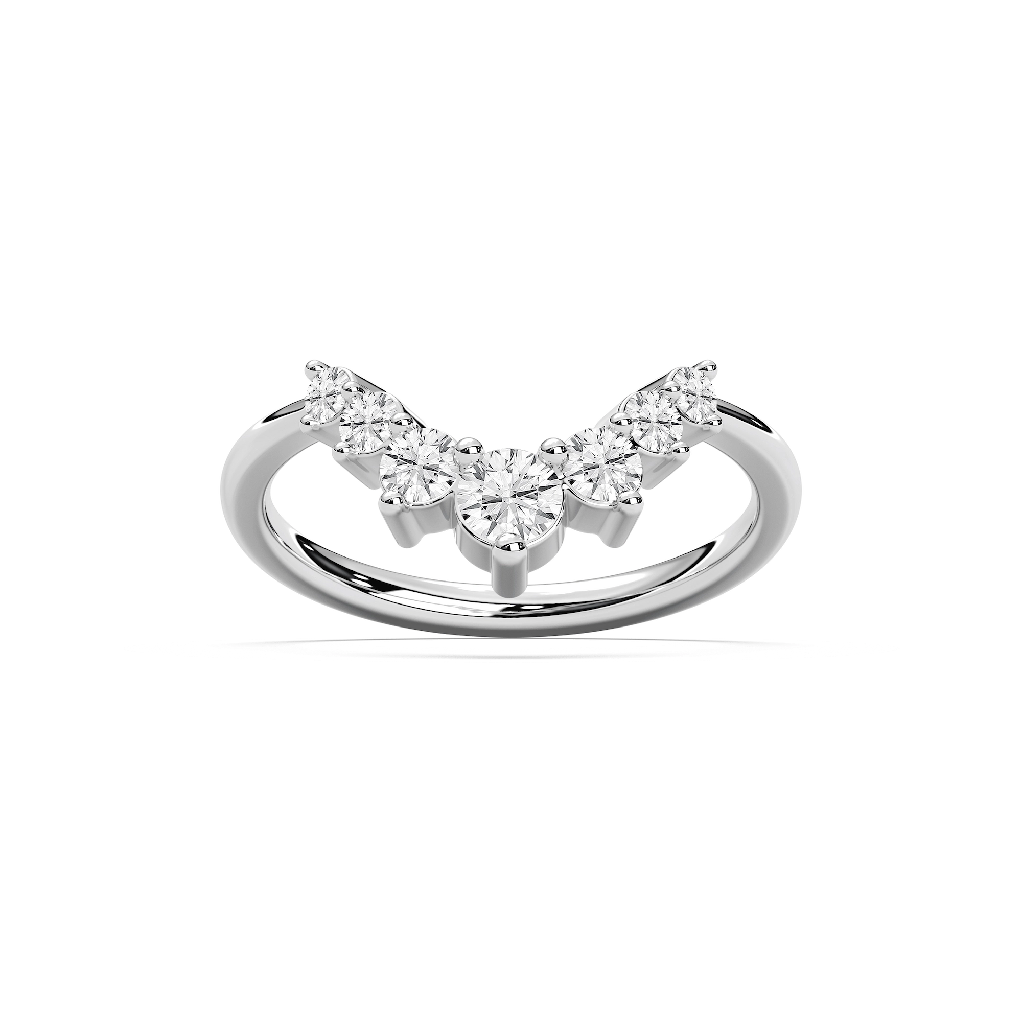 Vega Wedding Band in Rose Gold