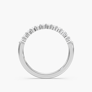 Willow 1/5 ctw Round Lab Grown Diamond Shared Prong Stackable Band