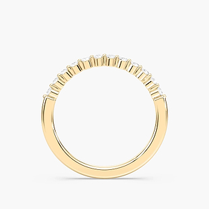 Willow 1/5 ctw Round Lab Grown Diamond Shared Prong Stackable Band