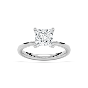 Xoe 2 ctw Princess Lab Grown Diamond Tapered Solitaire Engagement Ring
