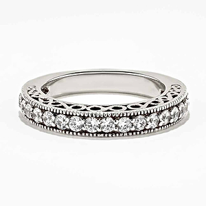  Ali stackable band recycled diamonds platinum