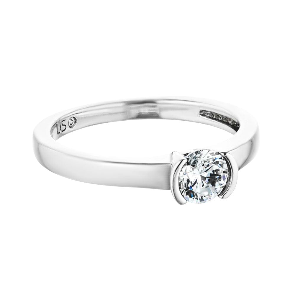 Semi Bezel Lab-Grown Diamond Ring