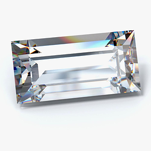 MD Fixed Baguette Cut Side Stones 1.0ct x 2 (7x5mm) - Lab Grown Diamond