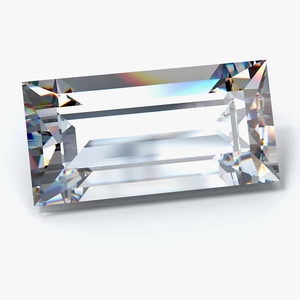 MD Fixed Baguette Cut Side Stones 0.75ct x 2 (6.5x4.5mm) - Lab Grown Diamond