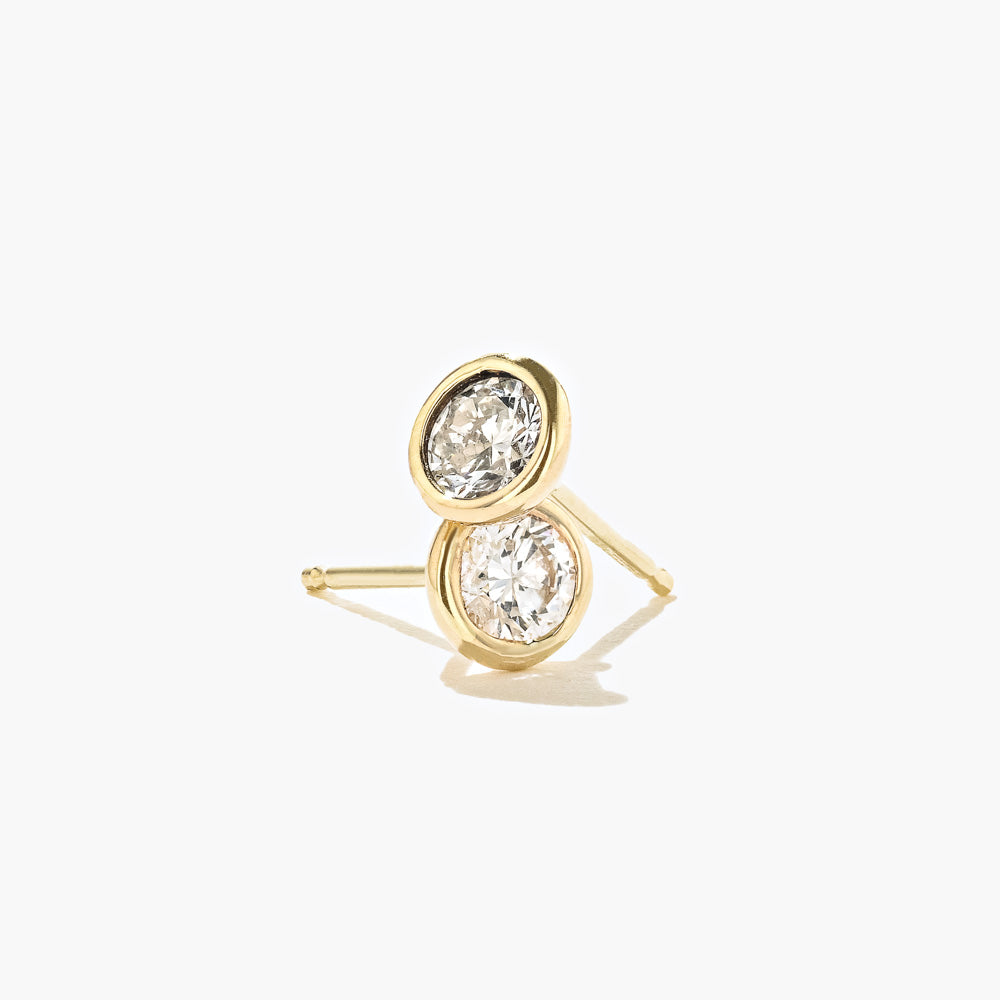 Shown here with 0.50ctw Round lab-grown diamonds in recycled 14K yellow gold. 