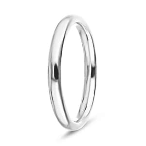  blond solitaire wedding band recycled 14K white gold