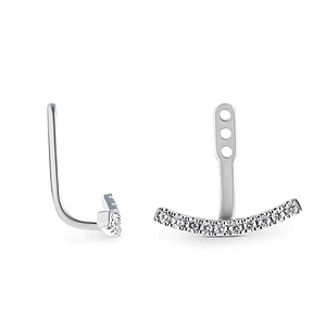 Curved Bar Earring Jackets (RTS)