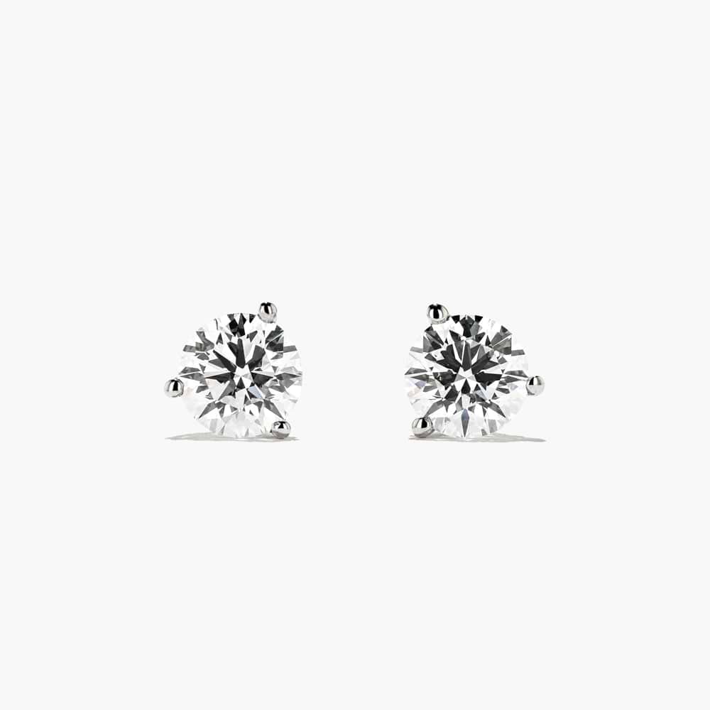 Martini Stud Earrings - 1.0ctw Lab-Grown Diamonds (RTS)